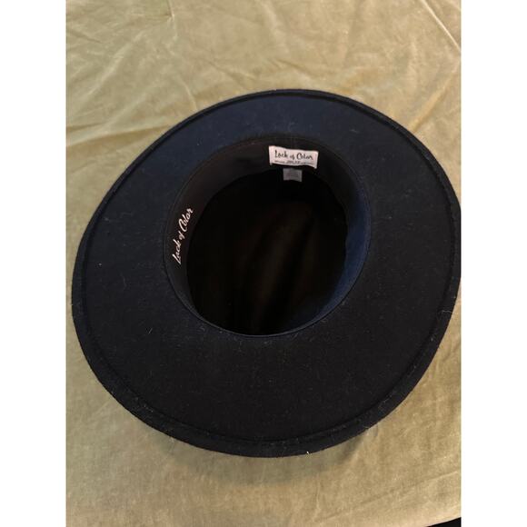 Lack of Color Women\'s Classic Black Wool Felt Fedora Prism Hat MEDIUM 57 CM main image 4